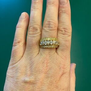 Diamonique Gold Ring